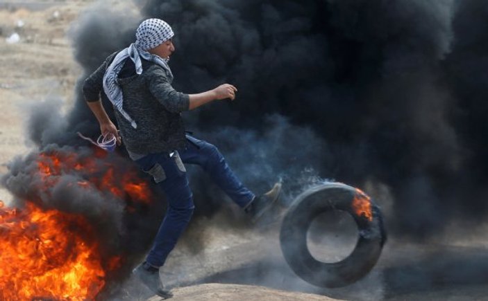 Gazze'de ABD Büyükelçiliği ayaklanması