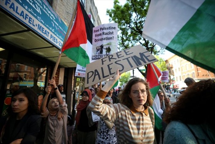 Yahudilerin Filistin'e destek eylemi