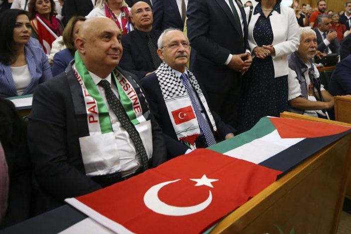 CHP Grup Toplantısı'nda Filistinliler için saygı duruşu