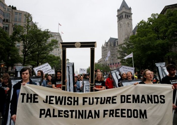 Yahudilerin Filistin'e destek eylemi