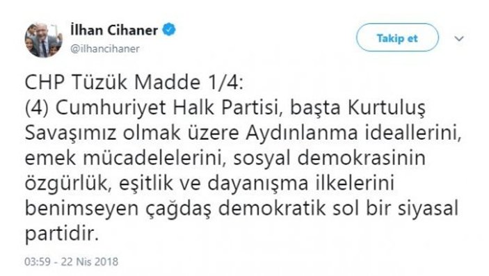 Kemal Kılıçdaroğlu partideki muhalif ismin üstünü çizdi