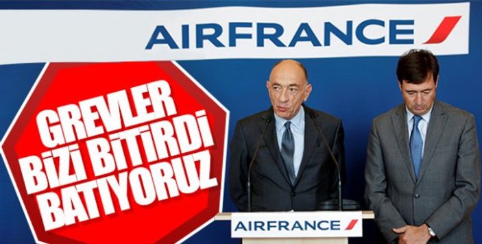 Batağa sürüklenen Air France'da istifa geldi