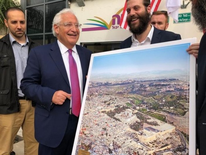 ABD'nin büyükelçisine Mescid-i Aksa'nın olmadığı Kudüs tablosu