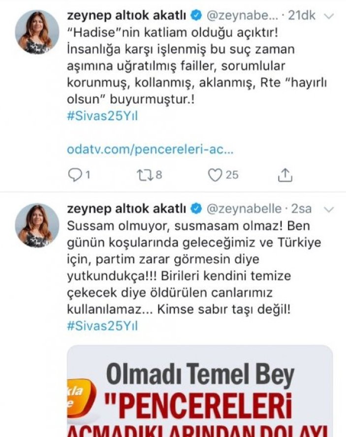 CHP'li Zeynep Altıok Akatlı, Karamollaoğlu'nu eleştirdi