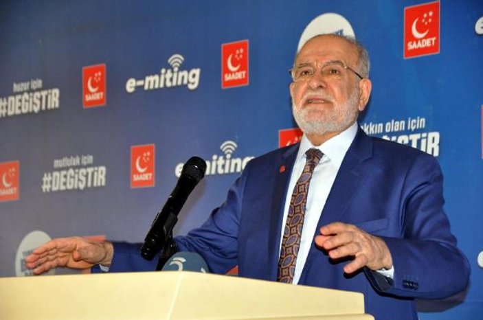 Karamollaoğlu Tekirdağ'da e-miting düzenledi