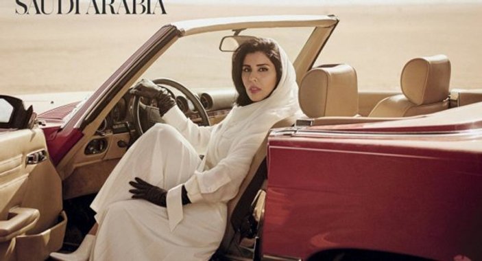 Vogue dergisine kapak olan Suudi Prenses tepki çekti