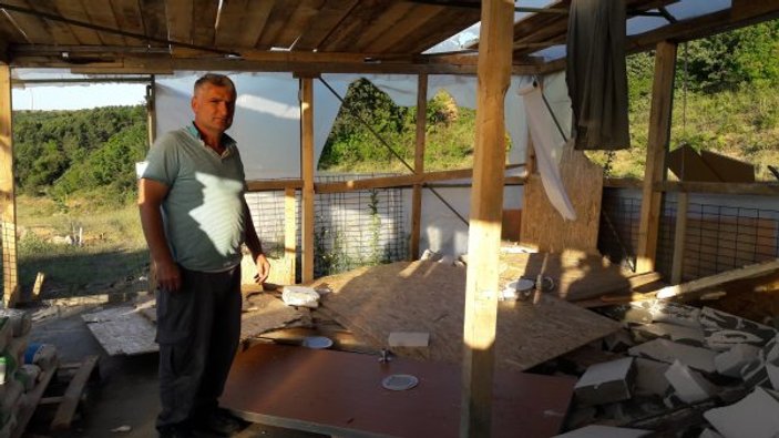 Barakası yıkılan Sarıyerli: Yiyorsa villaları yıkın