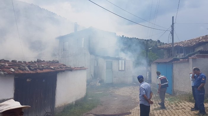 Kavacık Köyü’nde yangın