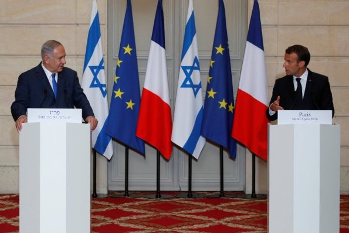 Macron'dan Netanyahu'ya: ABD’nin Kudüs’ü tanıması yanlıştı