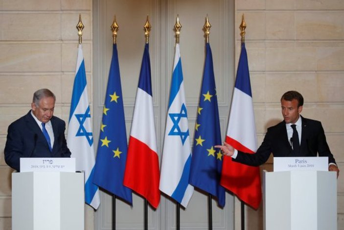 Macron'dan Netanyahu'ya: ABD’nin Kudüs’ü tanıması yanlıştı