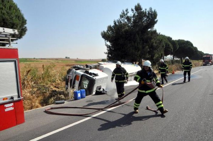 Tekirdağ'da yolcu otobüsü tankere çarptı: 10 yaralı