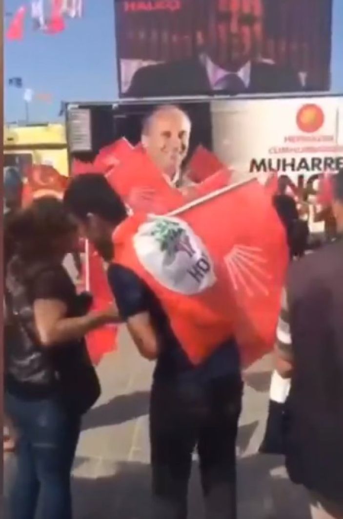 CHP'nin mitingine giden HDP'li