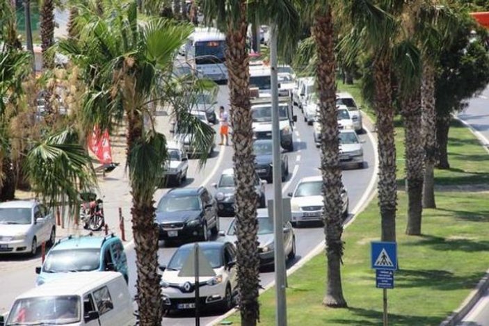 Bodrum'da tatilci trafiği