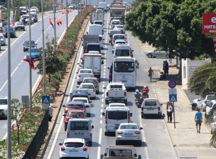 Bodrum'da tatilci trafiği