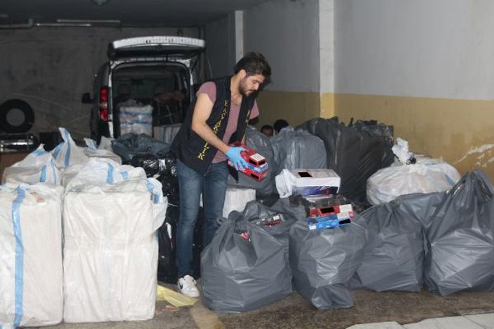 İstanbul'da 55 bin paket kaçak sigara yakalandı