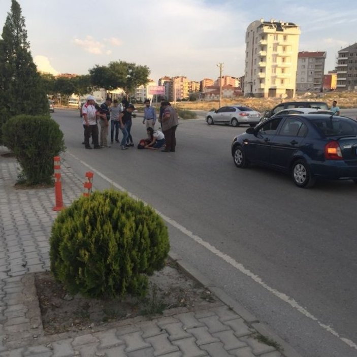 Karaman'da köpekten kaçan çocuğa otomobil çarptı