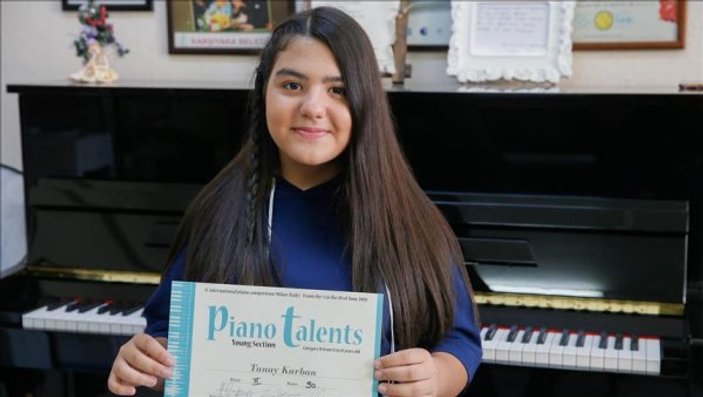 Genç yetenek Tunay'ın piyano başarısı