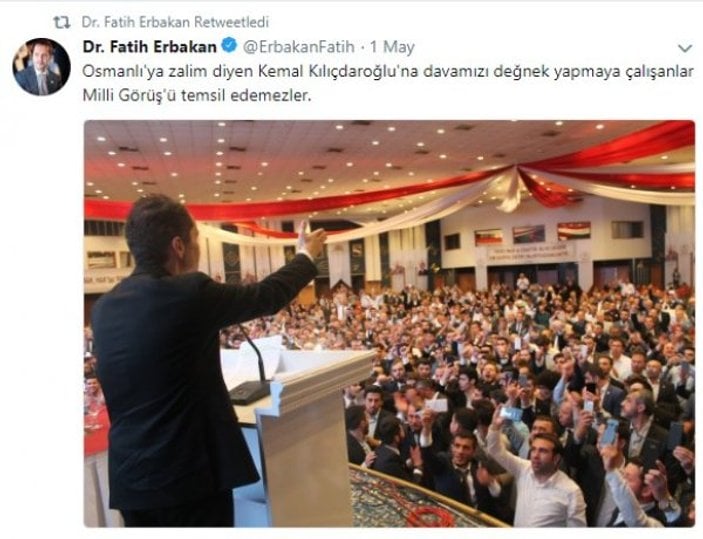 Fatih Erbakan'dan Kılıçdaroğlu'na gönderme