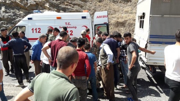 Şırnak’ta askeri araç şarampole yuvarlandı: 1 ölü 12 yaralı