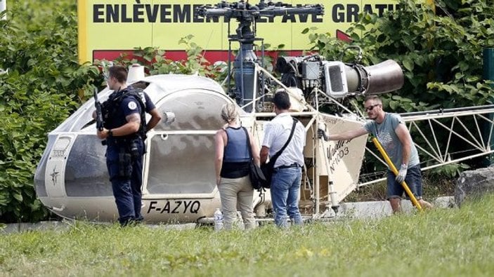 Fransa'da mahkum cezaevinden helikopterle firar etti