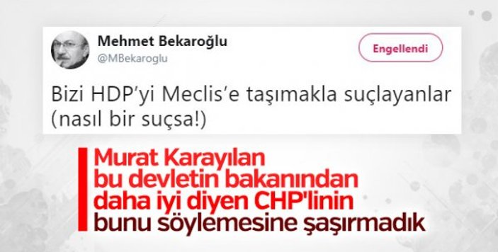 Süleyman Soylu'dan Bekaroğlu'nun hakaretlerine cevap