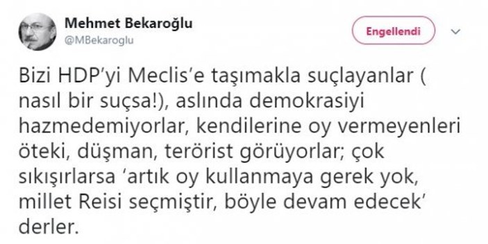 Süleyman Soylu'dan Bekaroğlu'nun hakaretlerine cevap