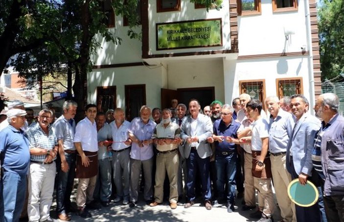 Kırıkkale'de Millet Kıraathanesi hizmete açıldı