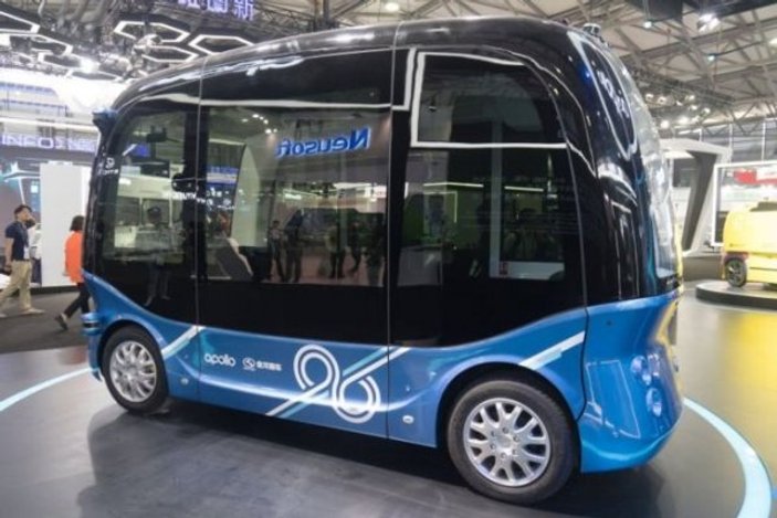 Çin'de sürücüsüz otobüs üretimi yapılıyor