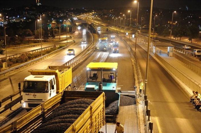 İBB'den İstanbul yollarına 2 milyon ton asfalt