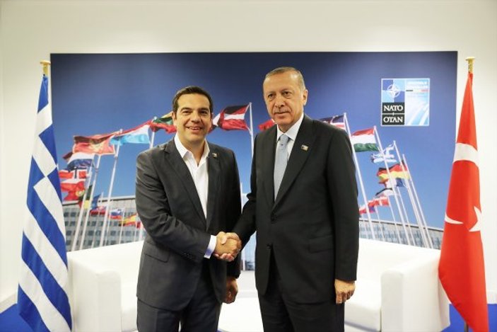 Erdoğan Brüksel'de Çipras ile bir araya geldi