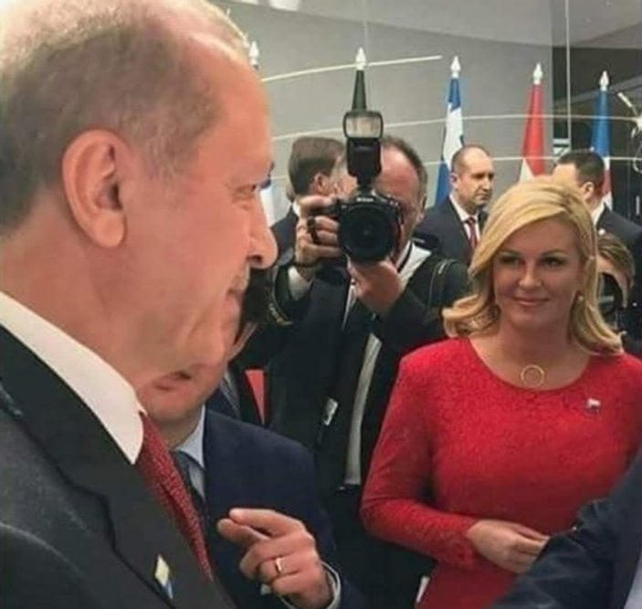Başkan Erdoğan'dan Kolinda Kitaroviç'e maç tebriği