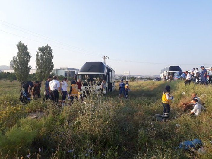 Ankara'da otobüs kazası: 15 yaralı