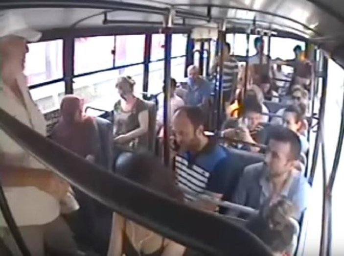 Mini etekli yolcuya sinirlenip otobüsü karakola çektirdi