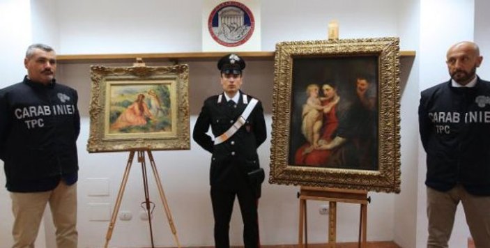 Renoir ve Rubens tabloları bulundu