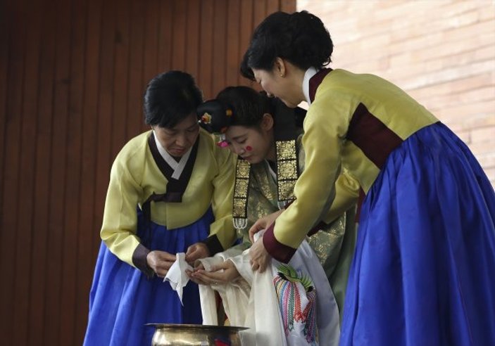 Güney Kore'nin düğün geleneği tanıtıldı