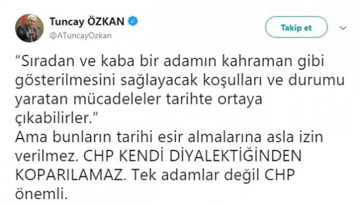 CHP'deki kavga Özkan-İnce tarafına taşındı