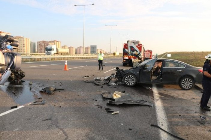 Kuzey Marmara otoyolunda feci kaza: 1’i ağır 2 yaralı