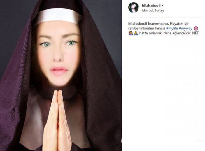 Hilal Cebeci rahibe olarak geri döndü