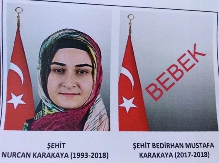 PKK'lıların şehit ettiği anne ve bebeğine cenaze töreni