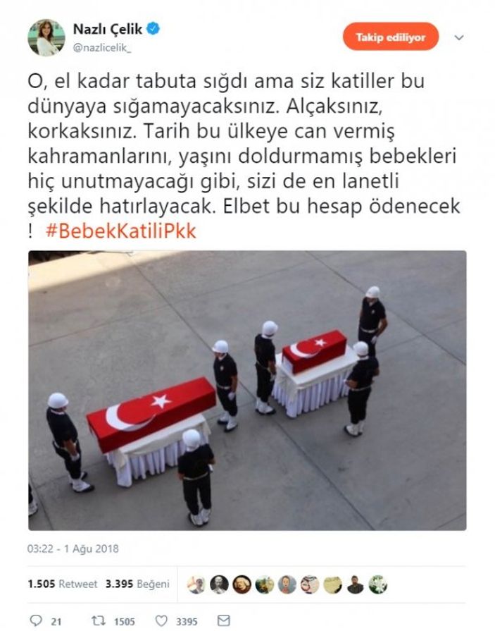 Nazlı Çelik'ten bebek katillerine: Alçaksınız