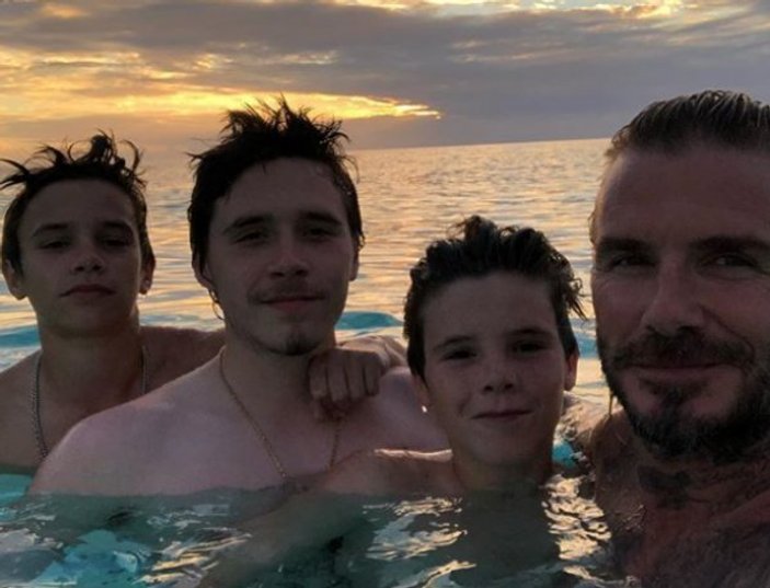 Beckham ailesi Endonezya'daki depreme yakalandı