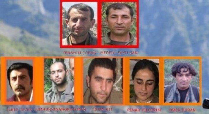 Tunceli'de öldürülen ödüllü listedeki teröristler