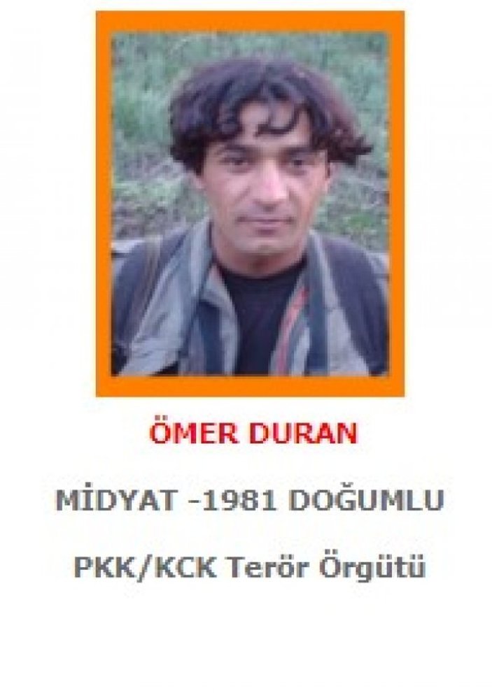 Tunceli'de 2 terörist öldürüldü