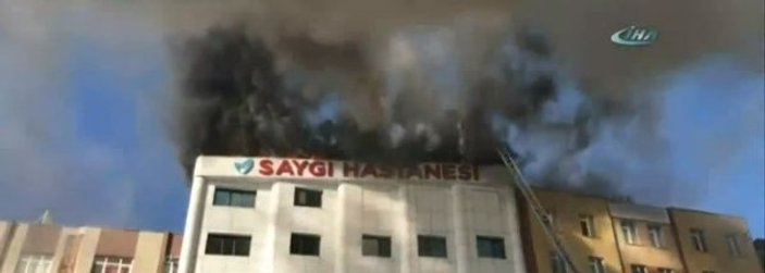 İstanbul'da özel hastanede yangın