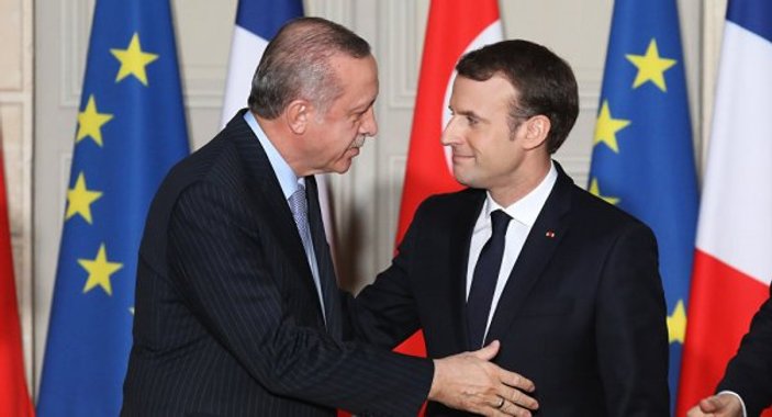 Başkan Erdoğan ile Macron görüştü