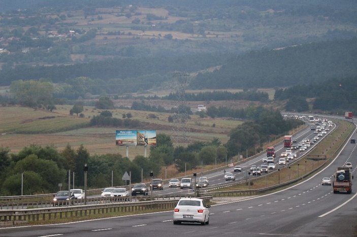 Bolu’da bayram trafiği yoğunluğu artıyor