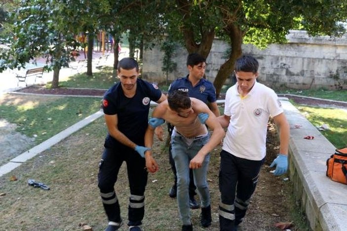 Gezi Parkı'nda önce kavga sonra bıçaklı saldırı