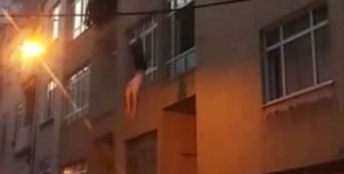 Samsun'da yangın çıktı 2 kadın 3. kattan atladı