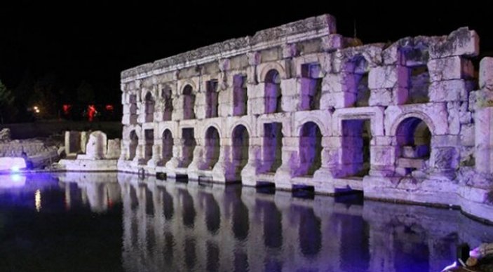 Yozgat Antik Roma Hamamı ışıklandırıldı