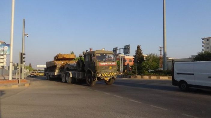 Suriye sınırına askeri sevkiyat